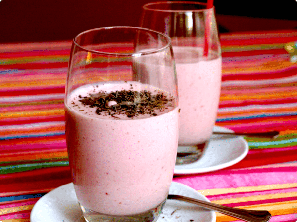 Batido de fresas