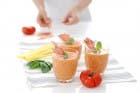 Gazpacho con crujiente de jamón