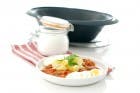 Pisto con patatas y huevos en el Varoma de Thermomix ®
