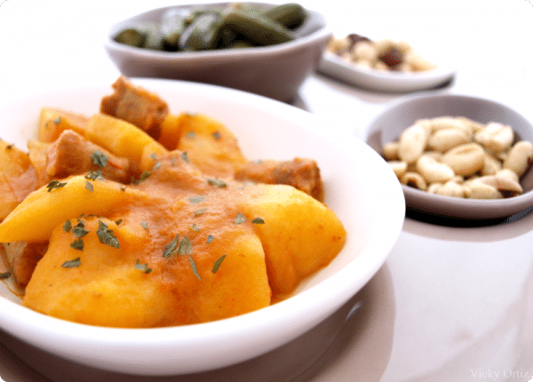 Patatas guisadas con chorizo Patatas guisadas con chorizo