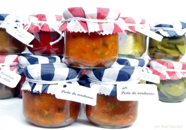 Pisto de verduras para envasar