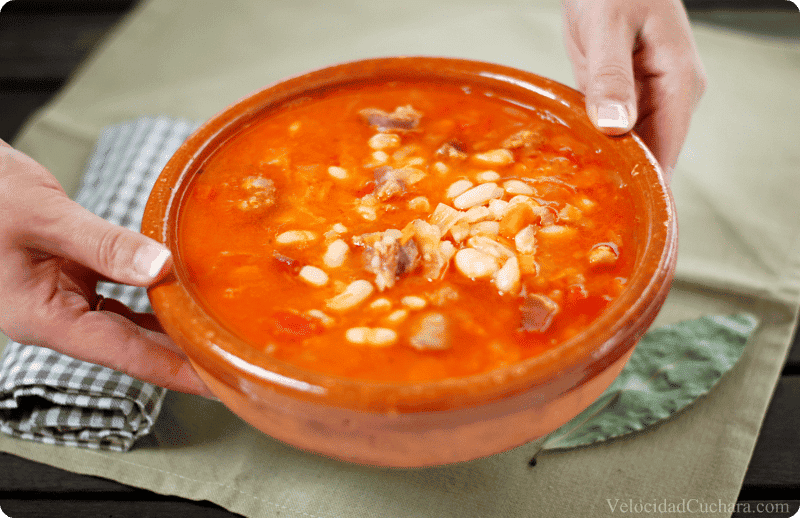 Judias blancas con chorizo | Velocidad Cuchara