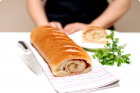Pan relleno de jamón