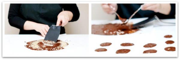 Aprovecha el excedente de chocolate y nueces para hacer galletitas