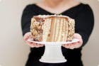 Una sencilla Tarta Rayada con Thermomix, para celebrar que crecemos :)