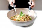 Ensalada de arroz salvaje y verduras con Thermomix