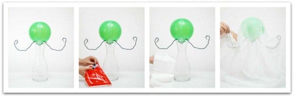 Fantasma de gasa, lo primero es preparar el armazón Fantasma de gasa, lo primero es preparar el armazón