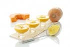Crema de calabaza con rabiolis de queso