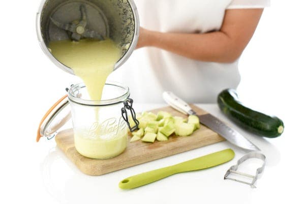 Bechamel de dieta de calabacín, con Thermomix®