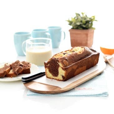 Plumcake veteado o marmolado