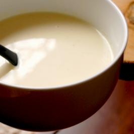Crema de espárragos blancos