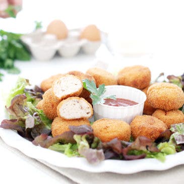 Nuggets de pollo caseros