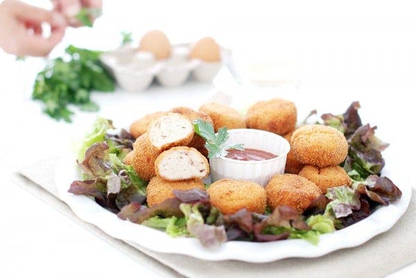 Nuggets de pollo caseros