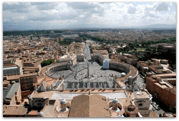 Roma: Vistas desde la cúpula del Vaticano