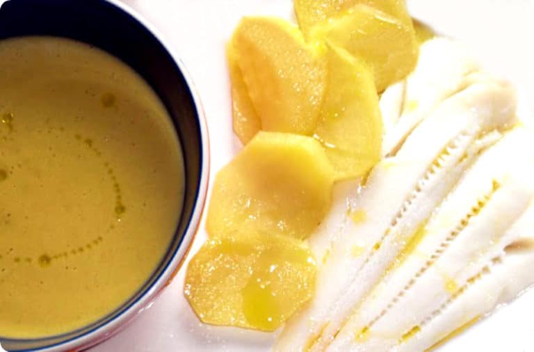 Crema de calabacín y gambas con merluza | Velocidad Cuchara