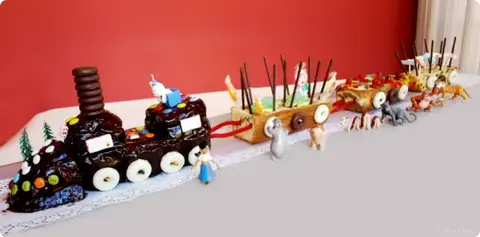 Tarta tren para un cumplea&ntilde;os especial