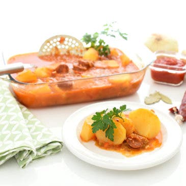 Patatas guisadas con chorizo