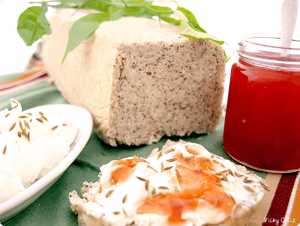 Pan de molde con semillas de amapola