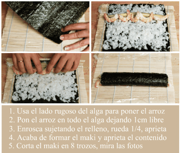 Sushi paso a paso
