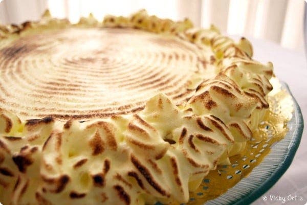 Tarta de merengue y limón