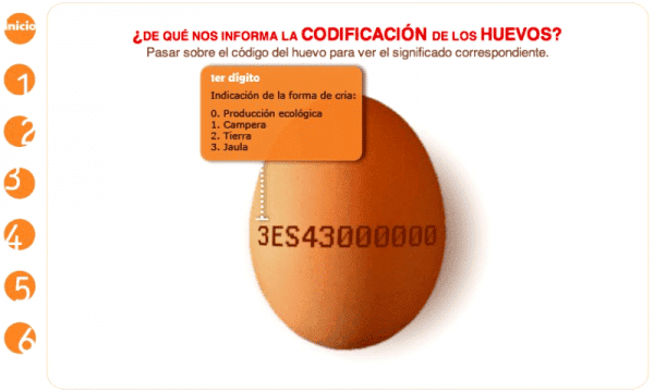 El código numérico es el DNI de los huevos