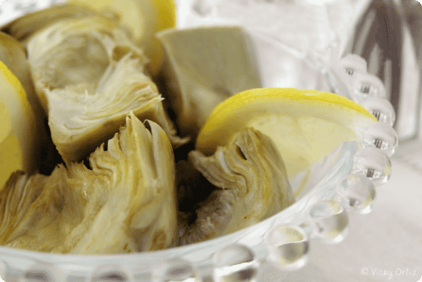 Alcachofas al limón