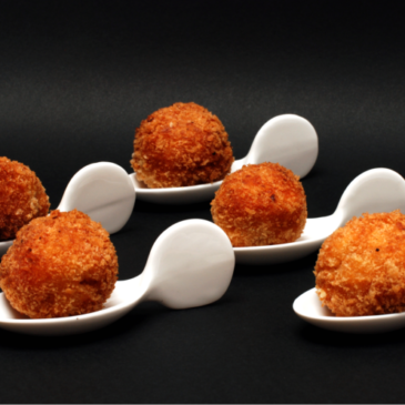 Croquetas de langostinos y salmón