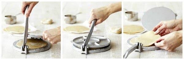 Prensadora de hierro para tortillas de trigo
