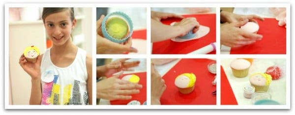 Decorando cupcakes con fondant