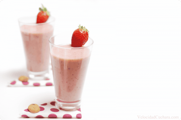 Smothie de fresas, sano y delicioso