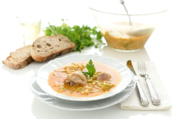 Arroz caldoso con pollo y verduras en Thermomix®