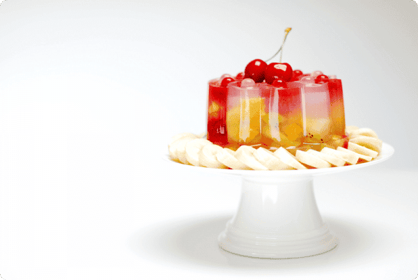 Corona de frutas con agar-agar