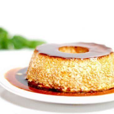 Flan de huevo casero