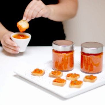 Paté de pimientos y berenjena “Ajvar”