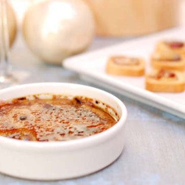 Creme Brûlée de Foie gras delicatessen