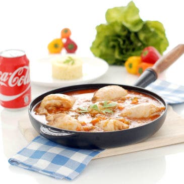 Pollo a la Coca-Cola con cuscús