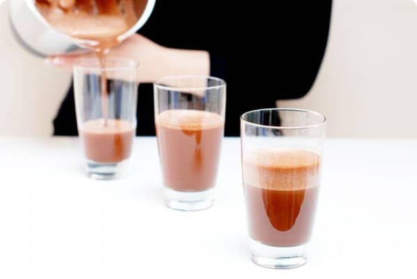 Batido de Horchata de Valencia con chocolate en Thermomix