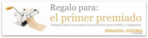 Una máquina de pasta fresca para el primer premiado