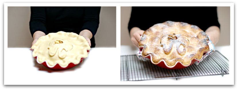 Barriga Adaptado camarera Pastel de manzana o "American Apple pie" con Thermomix