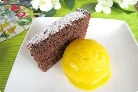 Helado de Naranja con 'Chocovino'