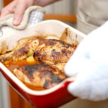 Pollo macerado a las hierbas