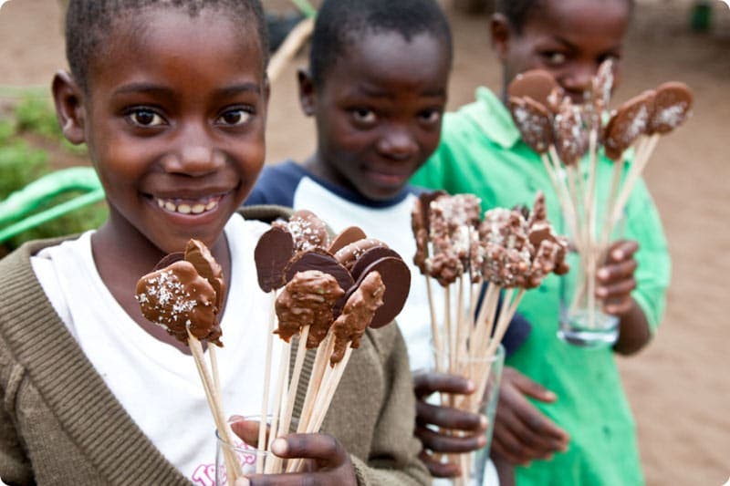 Piruletas de chocolate Kahnimambo