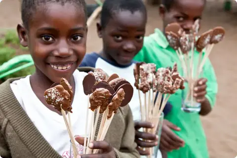 Piruletas de chocolate Khanimambo