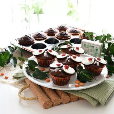 Cupcakes ‘Búhos de chocolate’