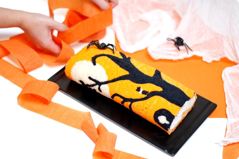 Brazo de gitano decorado para Halloween con Thermomix®