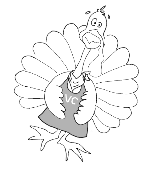 Pavo Velocidad Cuchara para colorear