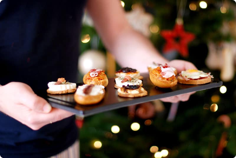 Canapés para Nochebuena