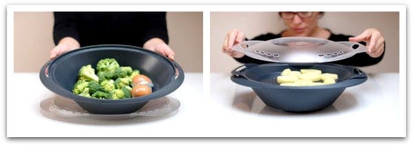 Coloca las verduras, los huevos y las patatas en el Varoma