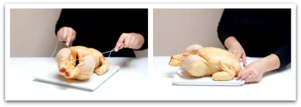 Cómo atar un pollo, paso a paso
