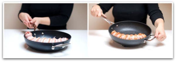 Solomillos agridulces: Bacon listo